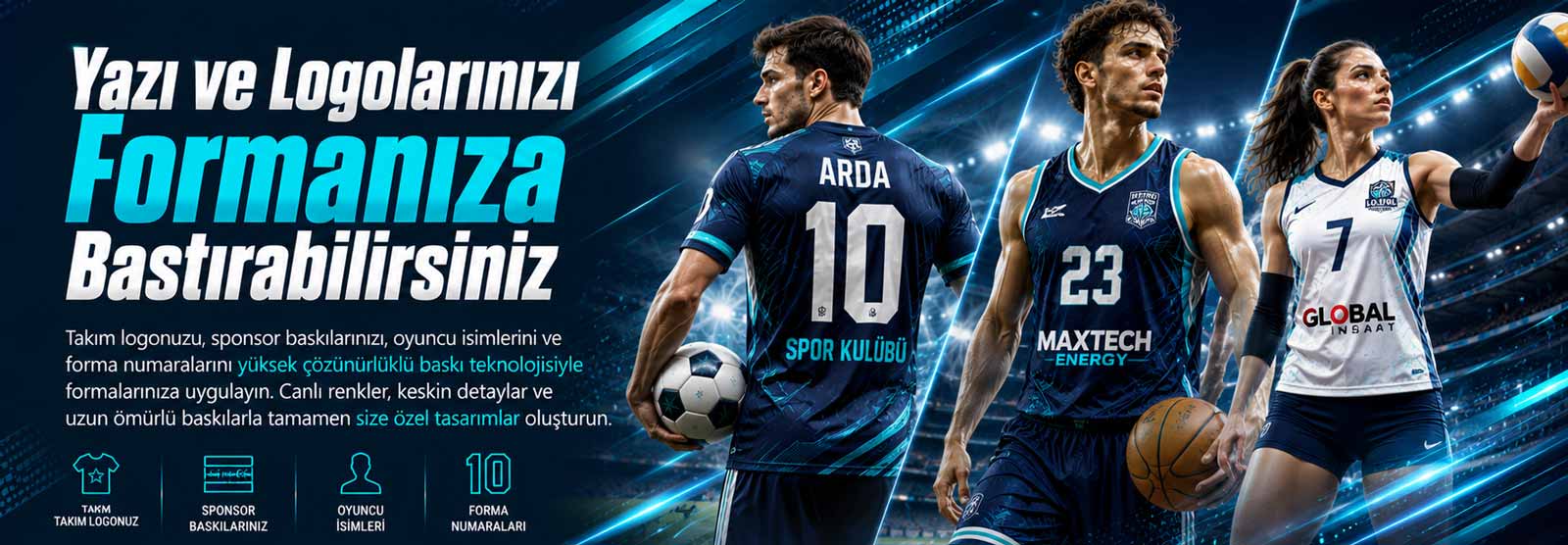 yazı ve logonuzu formalara basıyoruz