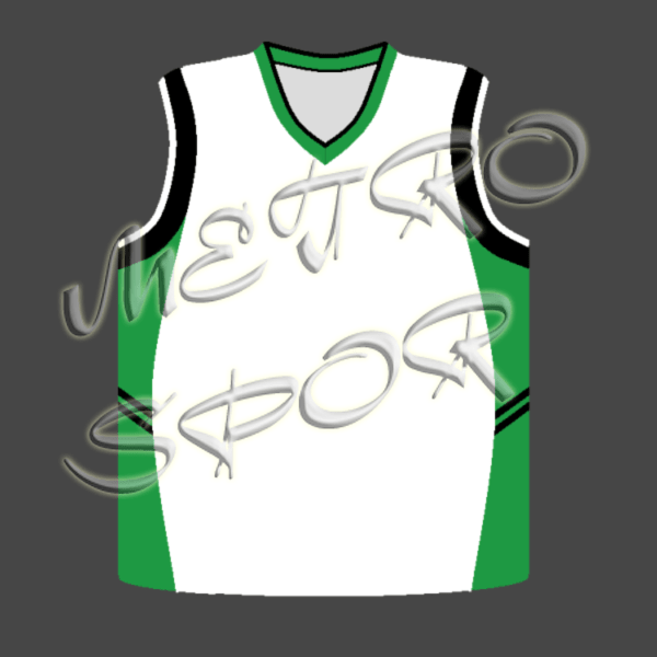 beyaz yeşil siyah, diamond 1 basketbol Forması
