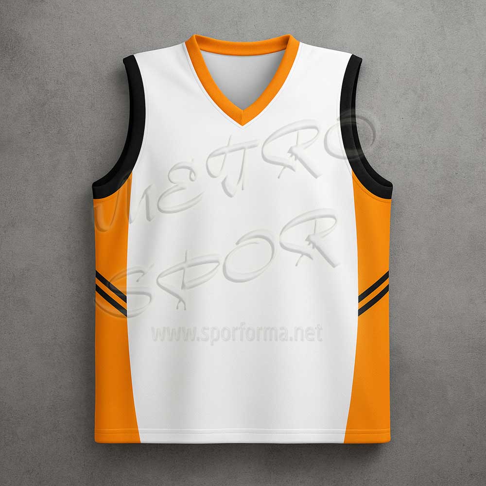 beyaz turuncu diamond 3 basketbol forma