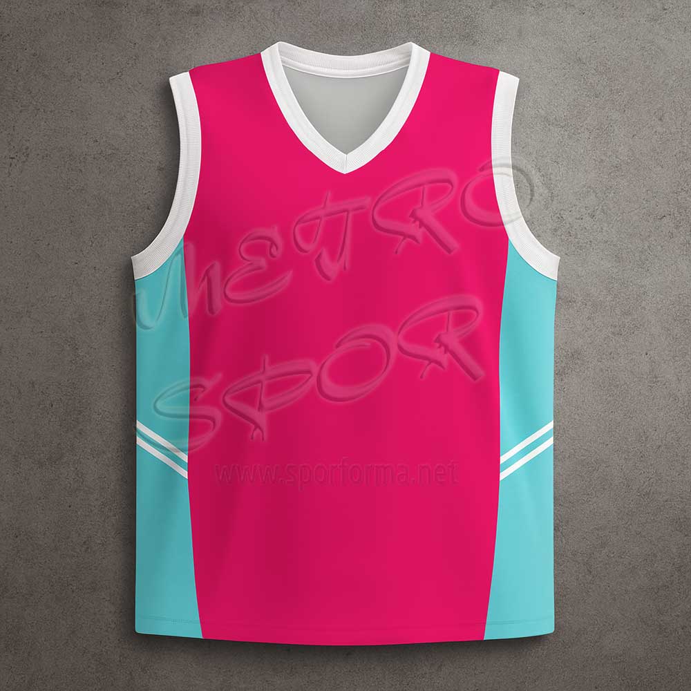 bayan basketbola özel diamond 6 pembe beyaz forma