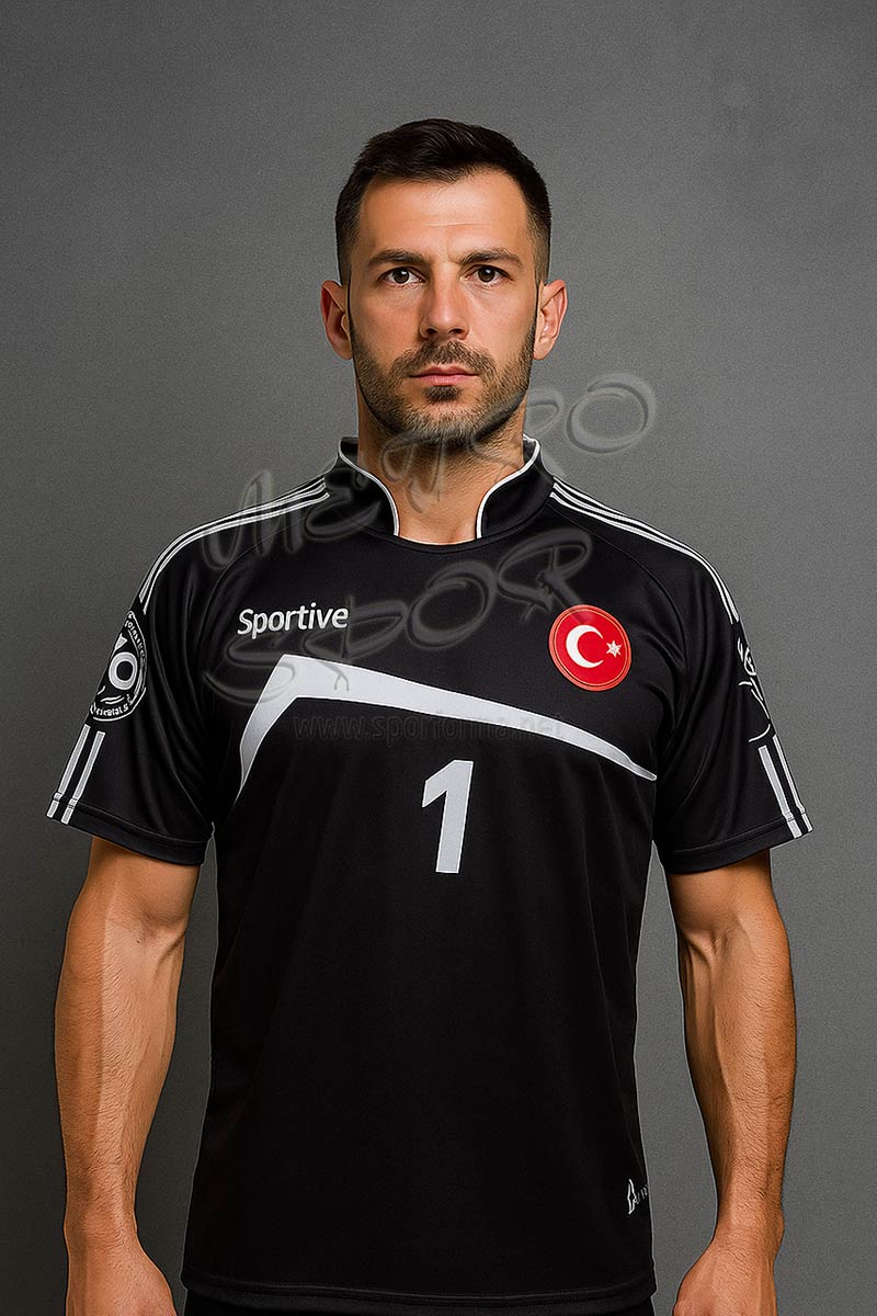 siyah beyaz erkek voleybol forması