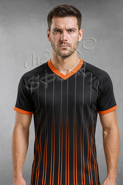 siyah turuncu futbol forması