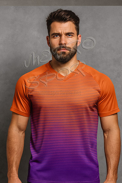 mor beyaz çizgili forma