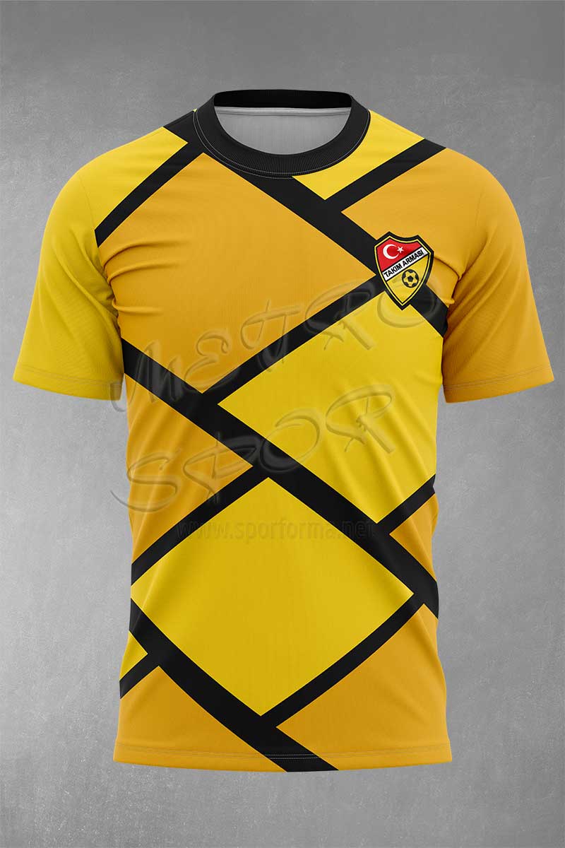 sarı siyah idman forması