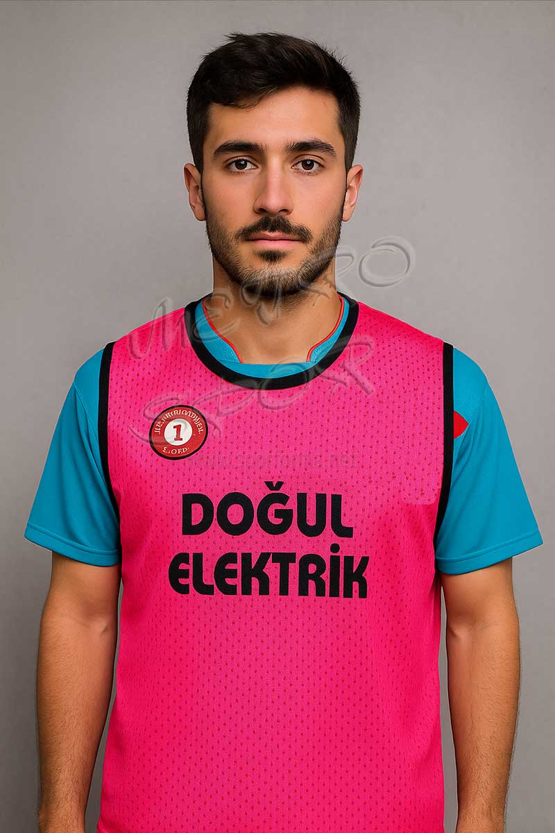 pembe fileli idman yeleği