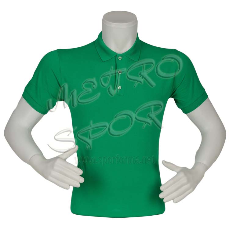 yeşil polo yaka t-shirt